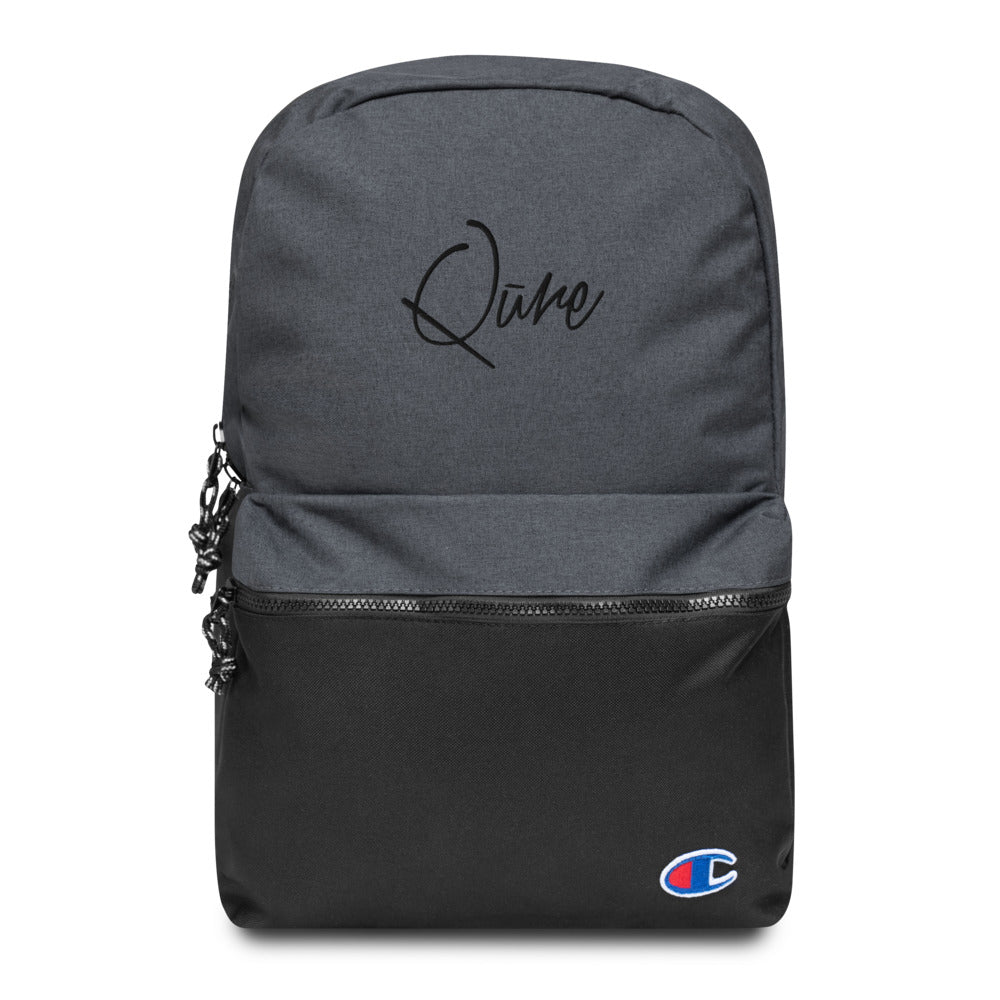 Embroidered Qūre x Champion Backpack